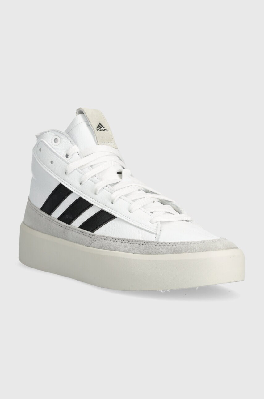 Шкіряні кросівки adidas ZNSORED колір білий