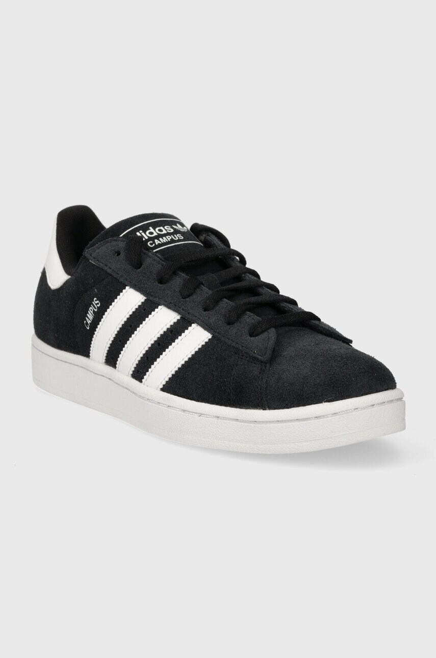 Замшеві кросівки adidas Originals Campus 2 колір чорний ID9844