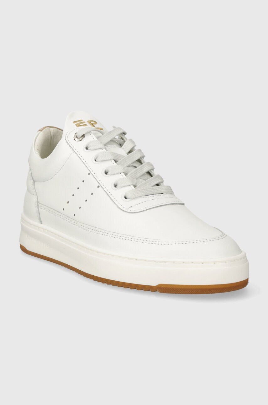 Шкіряні кросівки Filling Pieces Low Top Bianco колір білий 10127791921