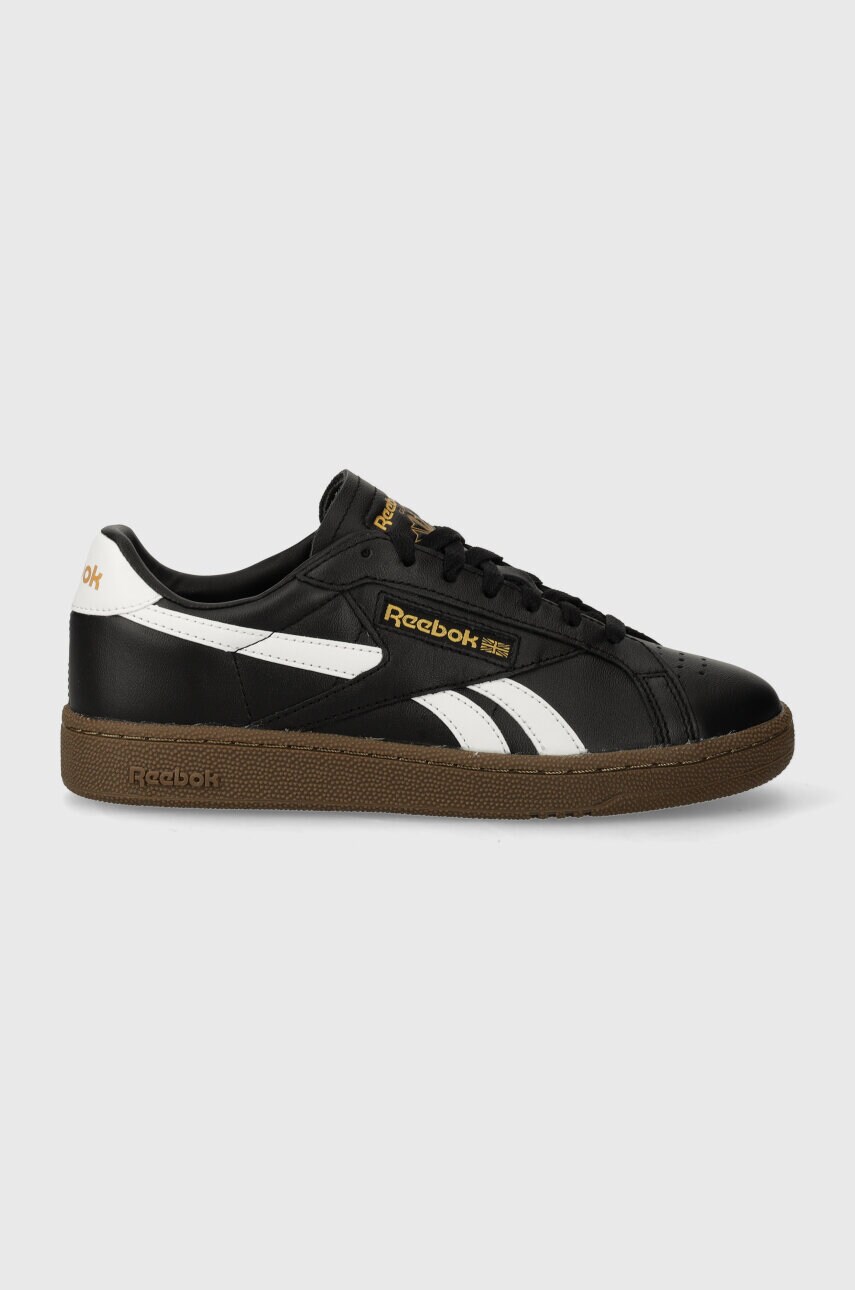 Шкіряні кросівки Reebok Classic CLUB C колір чорний