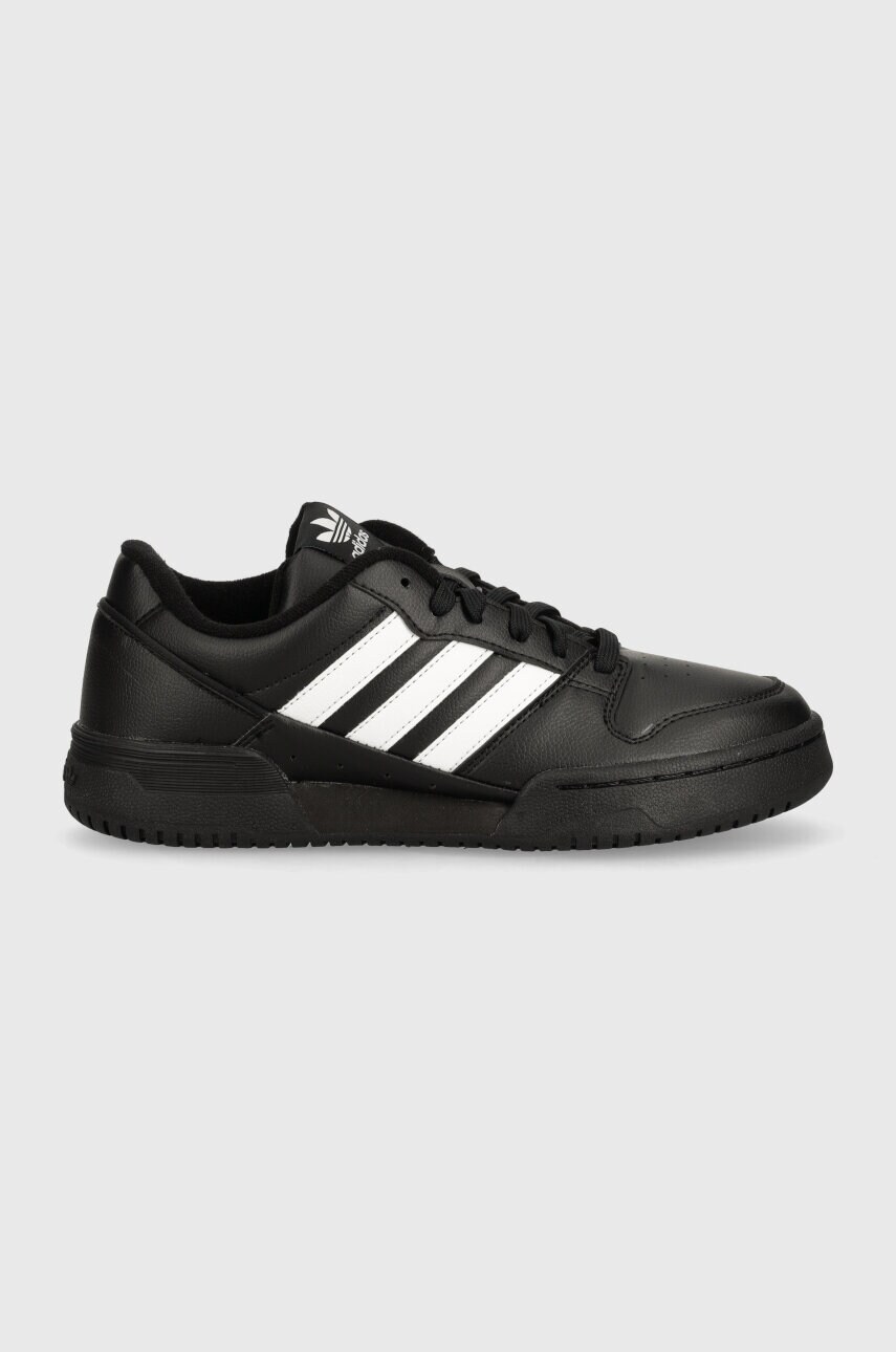 Шкіряні кросівки adidas Originals Team Court 2 STR колір чорний ID6630
