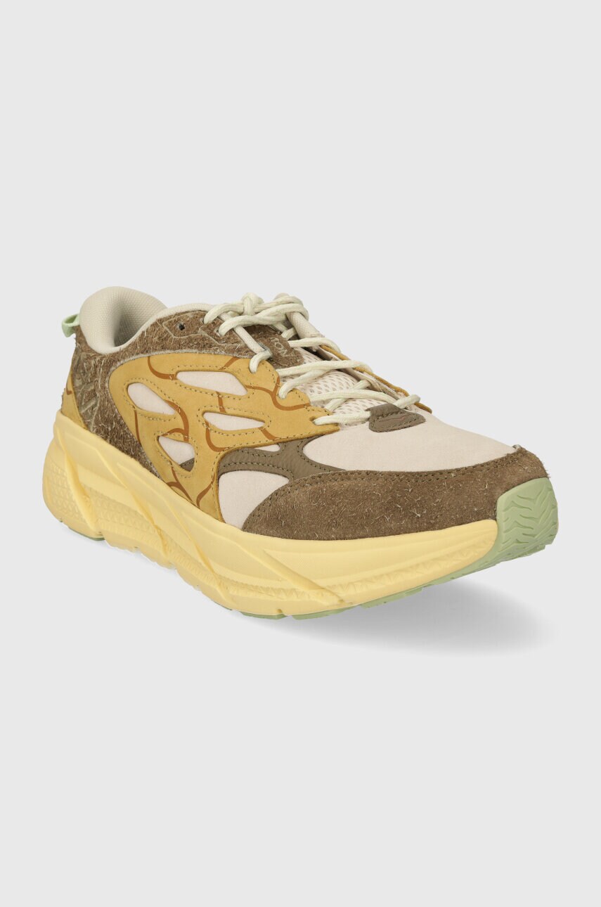 Черевики Hoka Clifton L Suede TP колір зелений 1150910