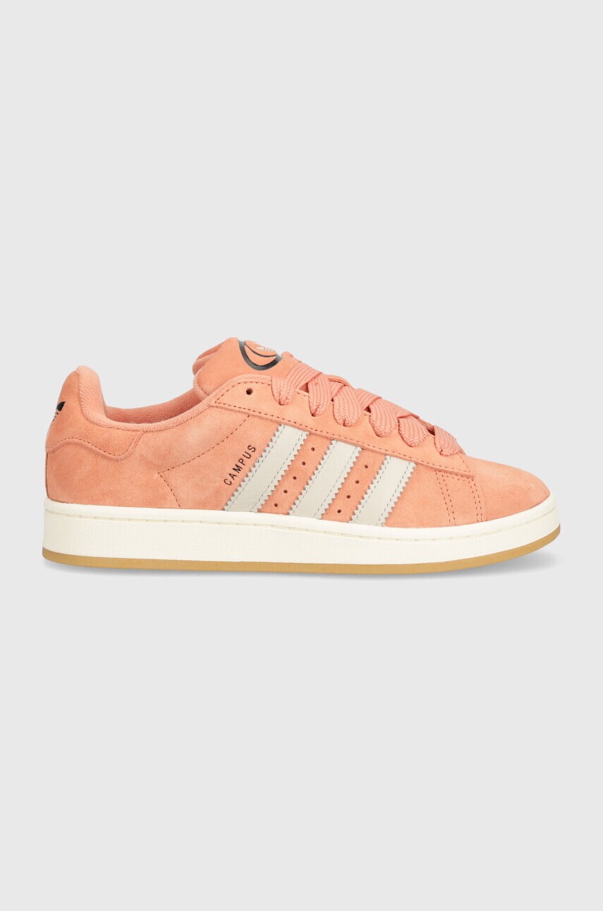 Купити Замшеві кросівки adidas Originals CAMPUS 00s колір рожевий ID8268 – головне зображення
