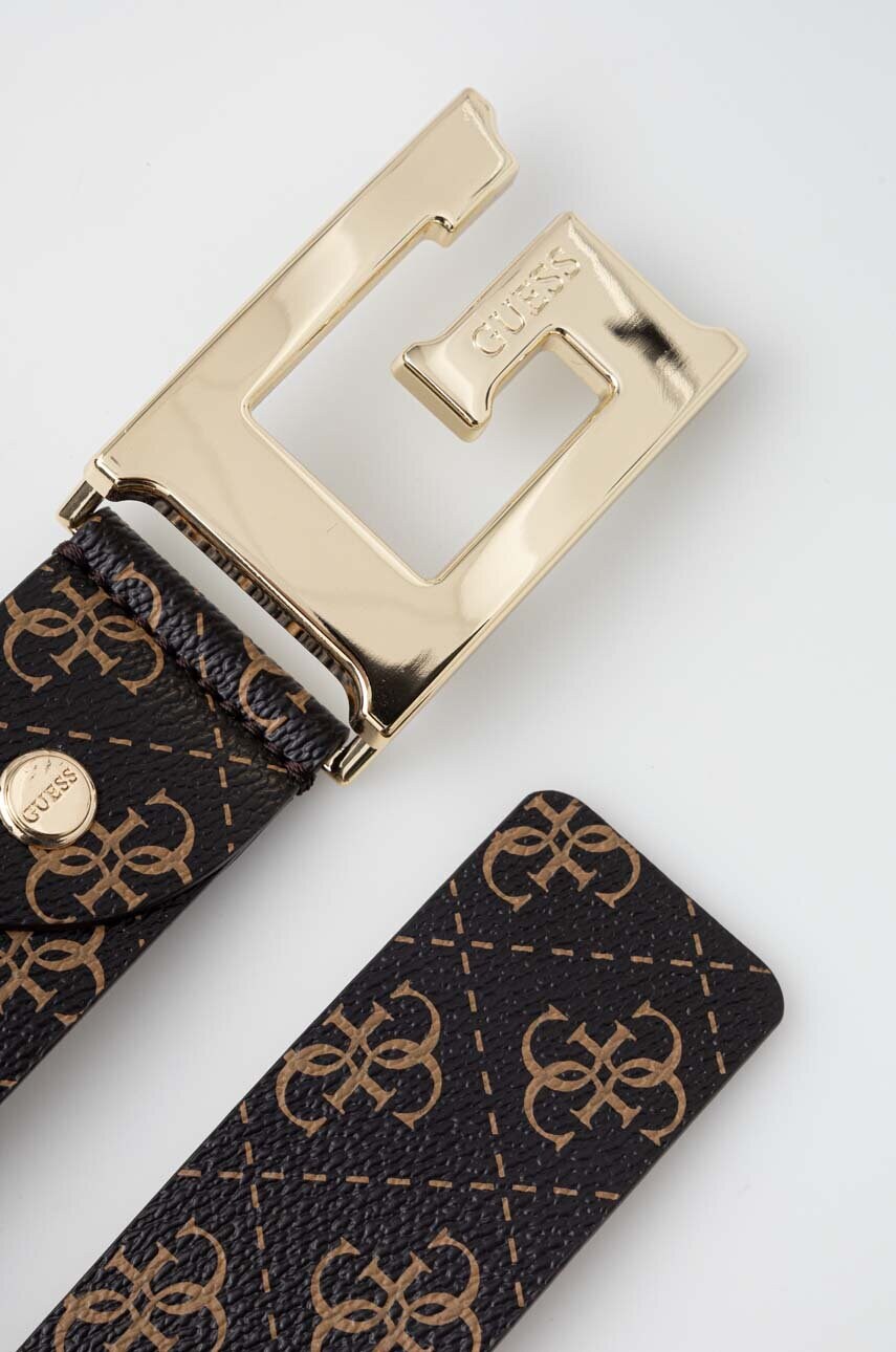 Ремінь Guess жіночий колір коричневий