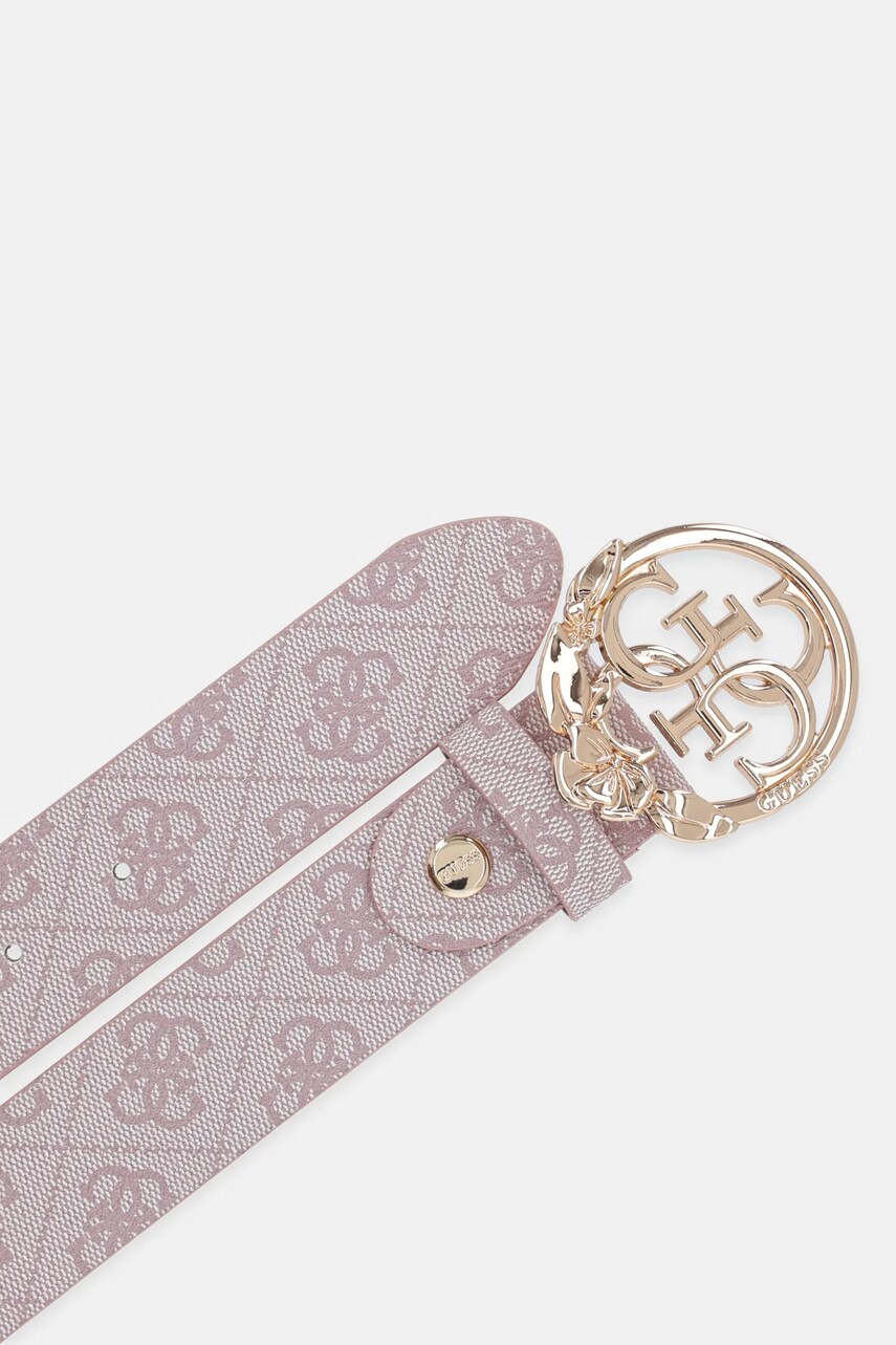 Ремінь Guess жіночий колір рожевий