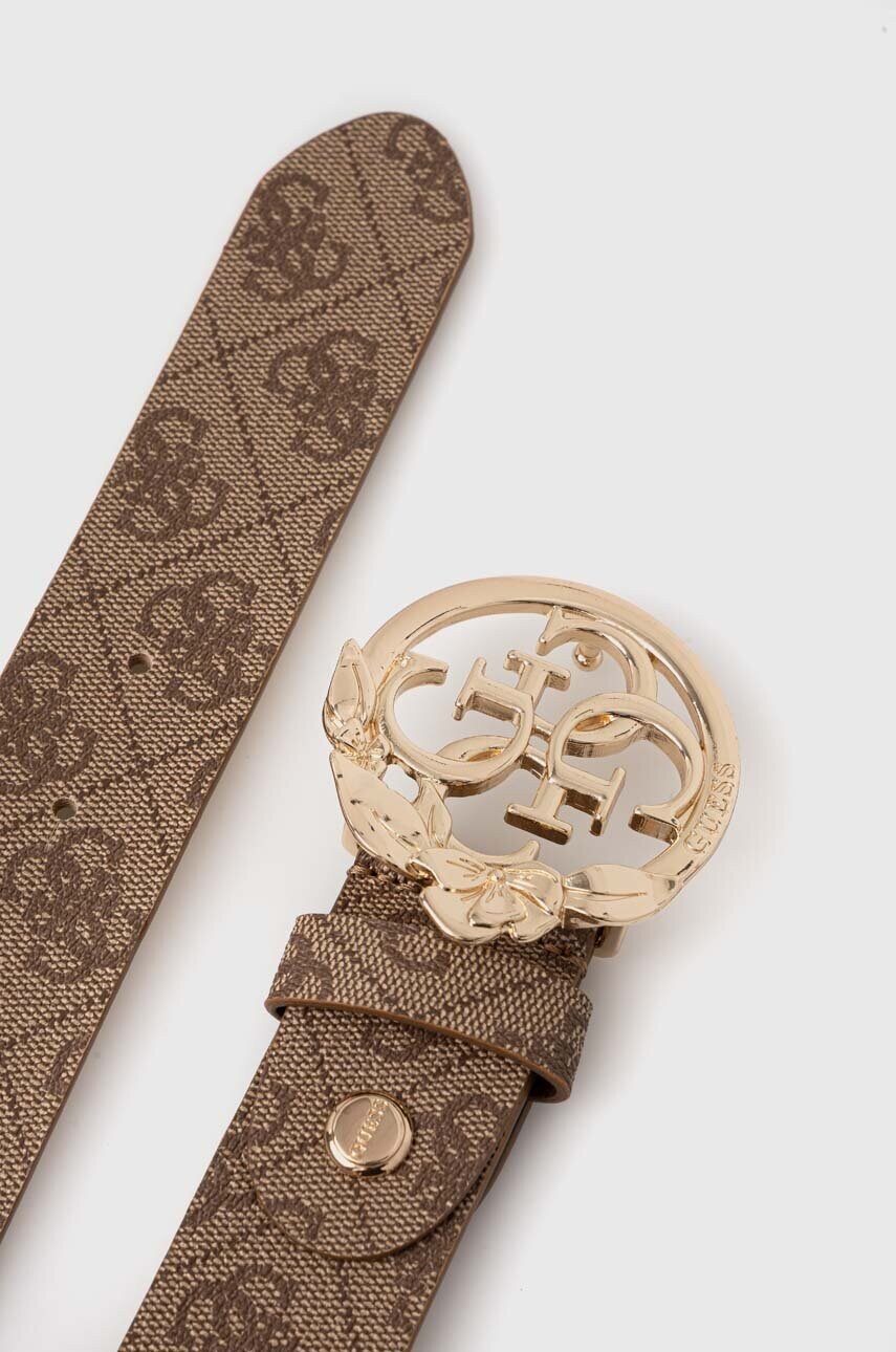 Ремінь Guess жіночий колір бежевий