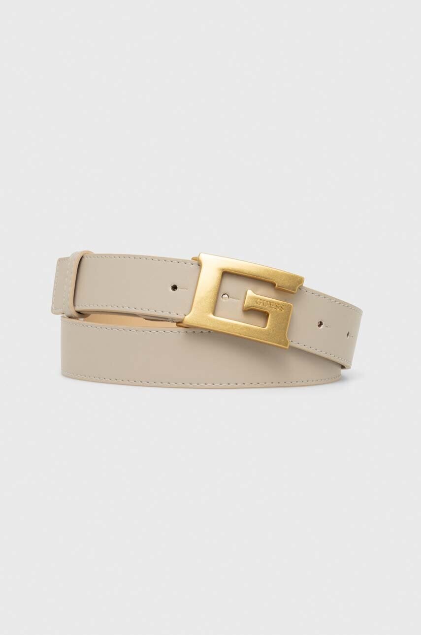 Ремінь Guess жіночий колір бежевий