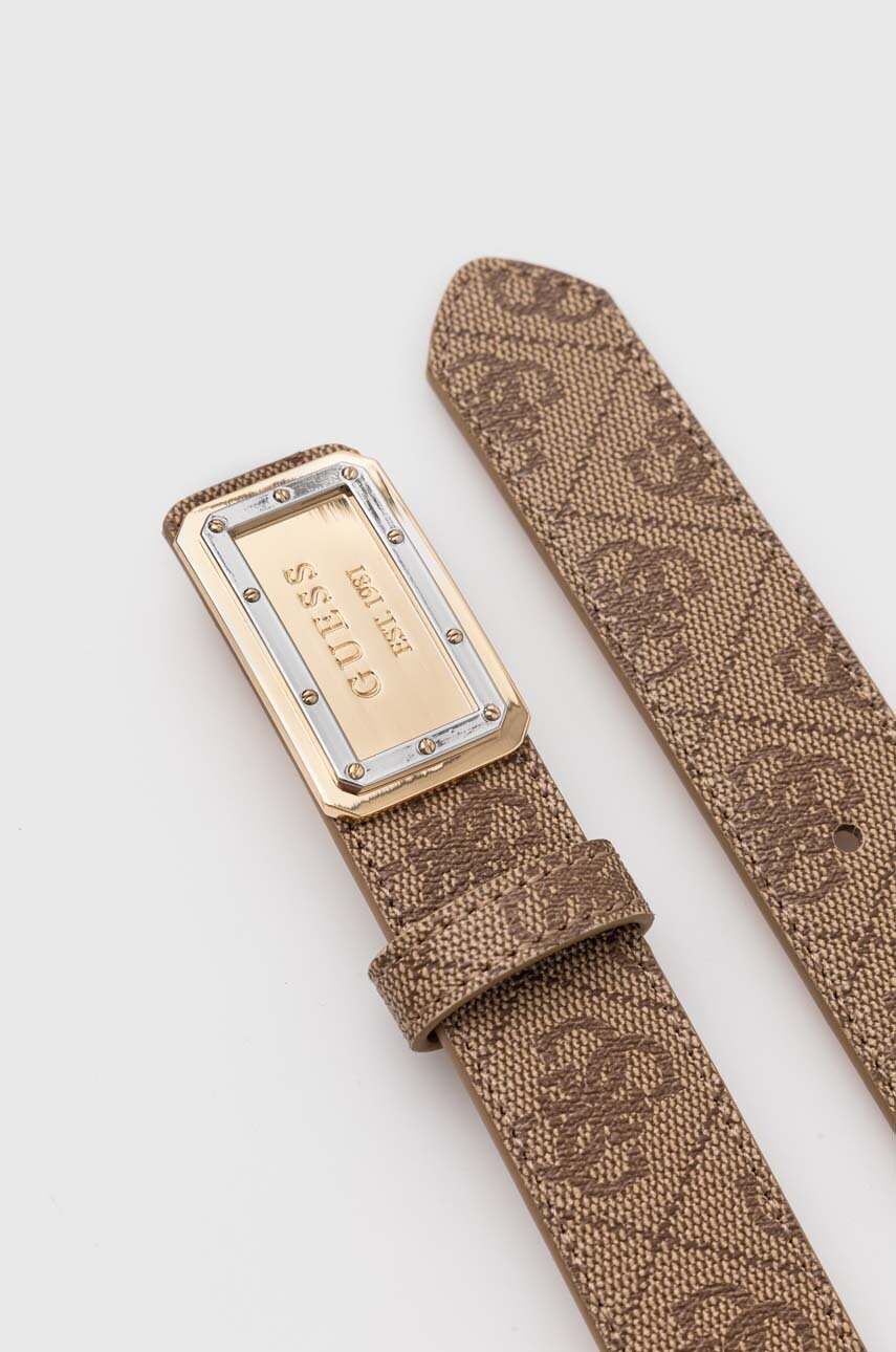 Ремінь Guess жіночий колір бежевий