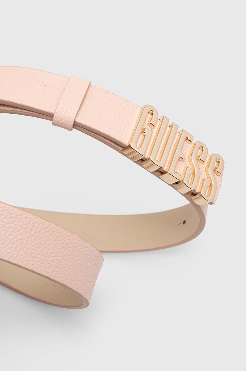 Ремінь Guess жіночий колір рожевий