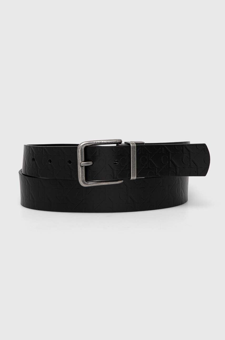 Двосторонній ремінь Calvin Klein Jeans чоловічий колір чорний