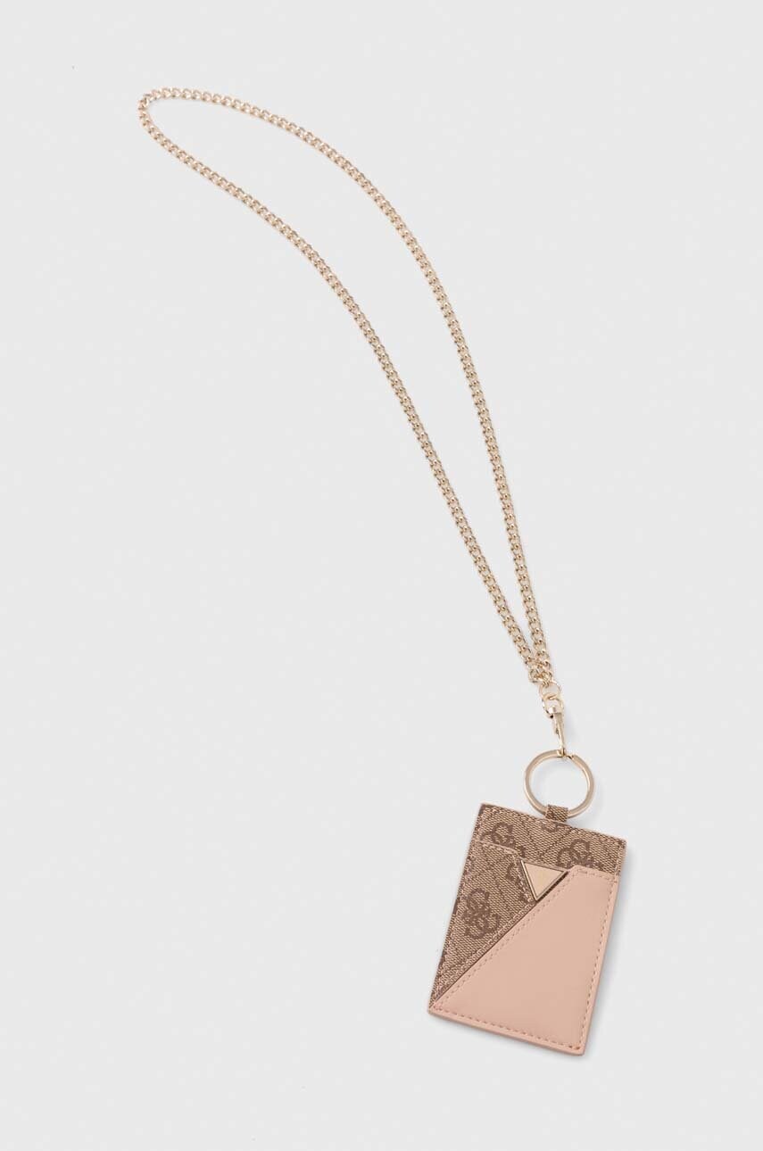 Чохол на банківські карти Guess колір бежевий RW1627 P4201