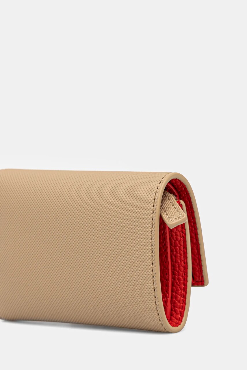 Гаманець Lacoste жіночий колір бежевий NF4190AA