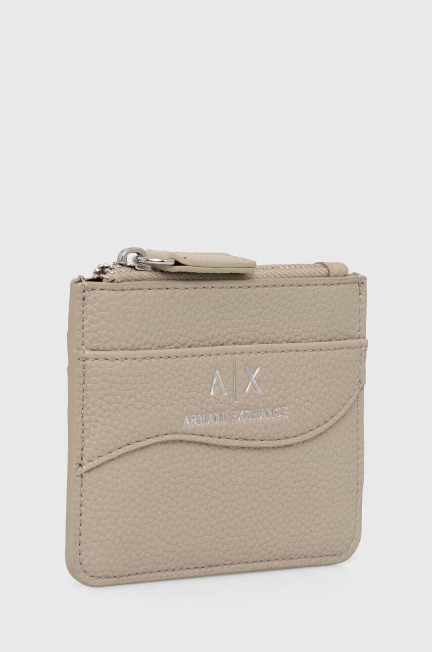 Чохол на банківські карти Armani Exchange колір бежевий 948539 CC783
