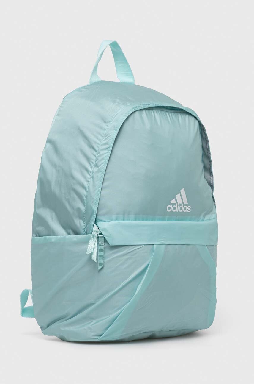 Рюкзак adidas жіночий колір бірюзовий великий однотонний