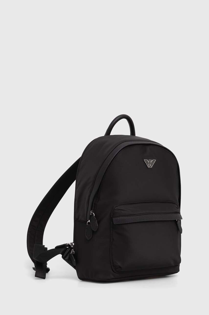 Рюкзак Emporio Armani жіночий колір чорний малий однотонний