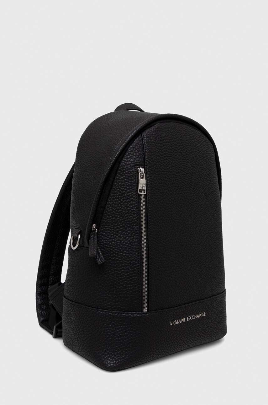 Рюкзак Armani Exchange чоловічий колір чорний великий однотонний