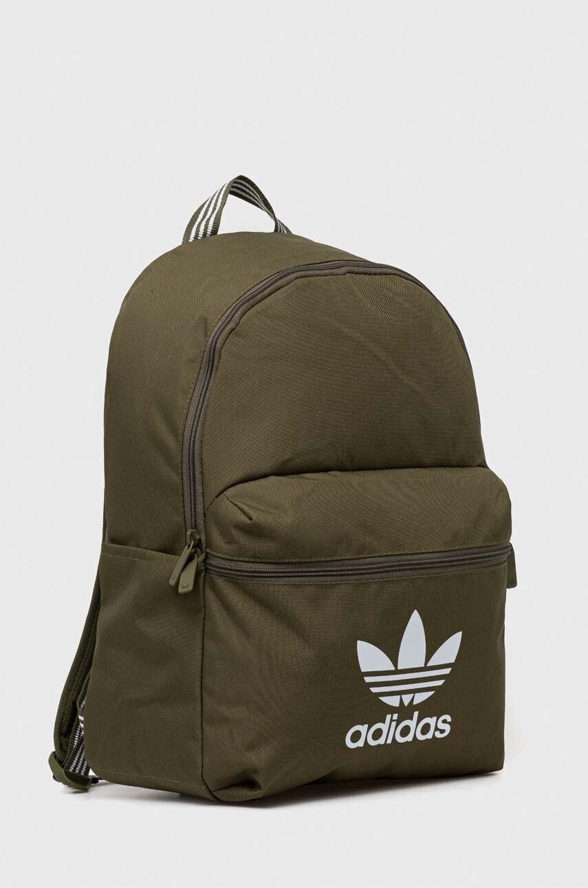 Рюкзак adidas Originals колір зелений великий з принтом
