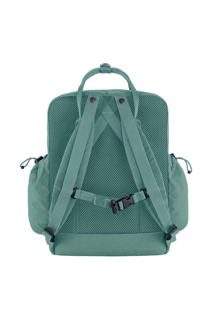 Рюкзак Fjallraven Kanken Outlong колір бірюзовий великий з аплікацією F23200251