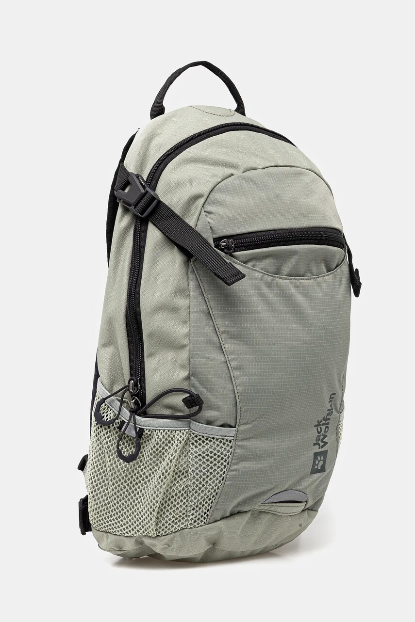 Рюкзак Jack Wolfskin Velocity 12 колір зелений великий з принтом 2010303