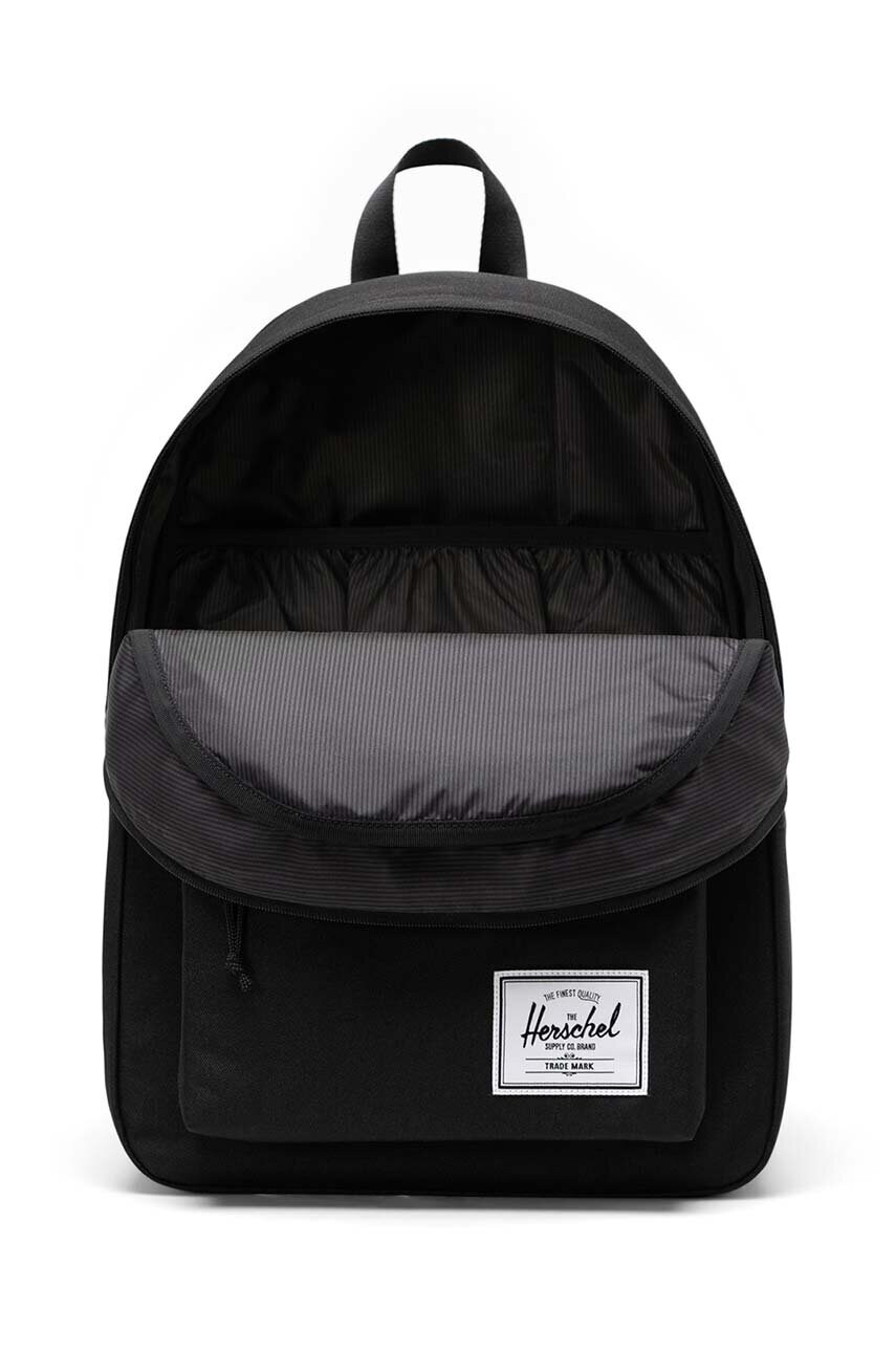 Рюкзак Herschel Classic Backpack колір чорний великий однотонний