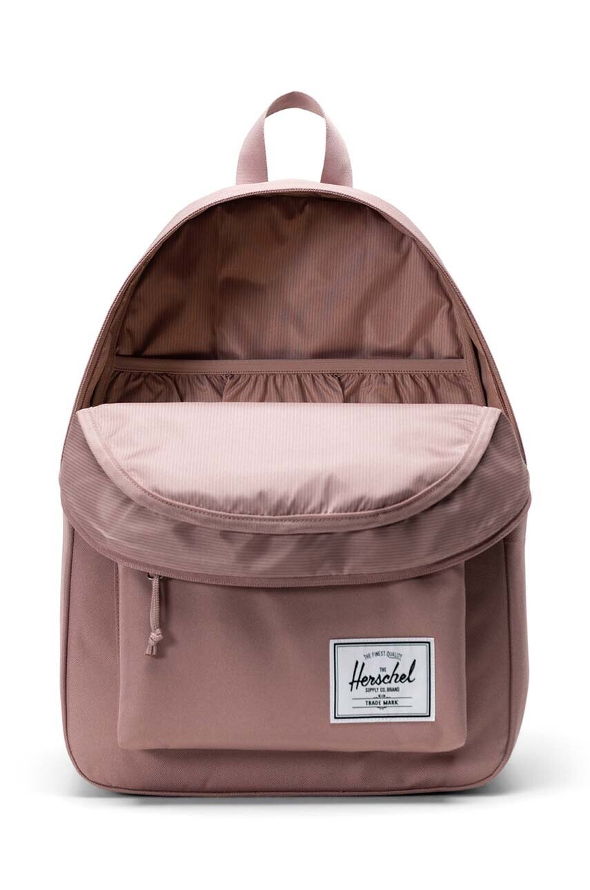 Рюкзак Herschel Classic Backpack колір рожевий великий однотонний