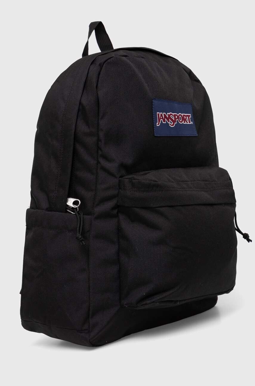 Рюкзак Jansport колір чорний великий з аплікацією
