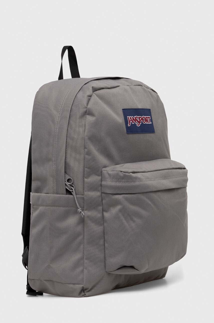 Рюкзак Jansport колір сірий великий з аплікацією