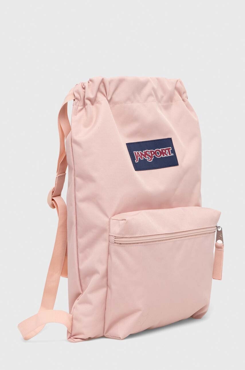Рюкзак Jansport колір рожевий з аплікацією