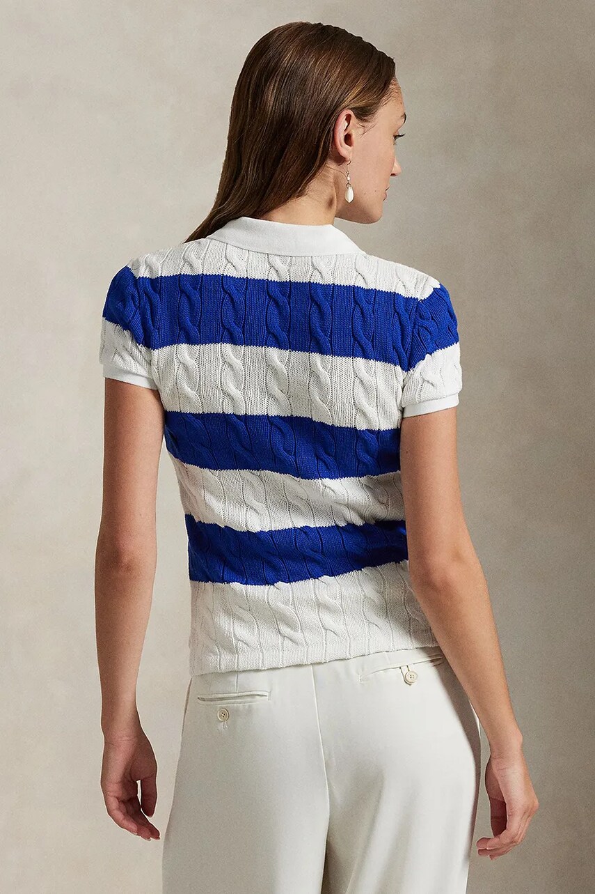 Бавовняний светр Polo Ralph Lauren колір білий 211943043