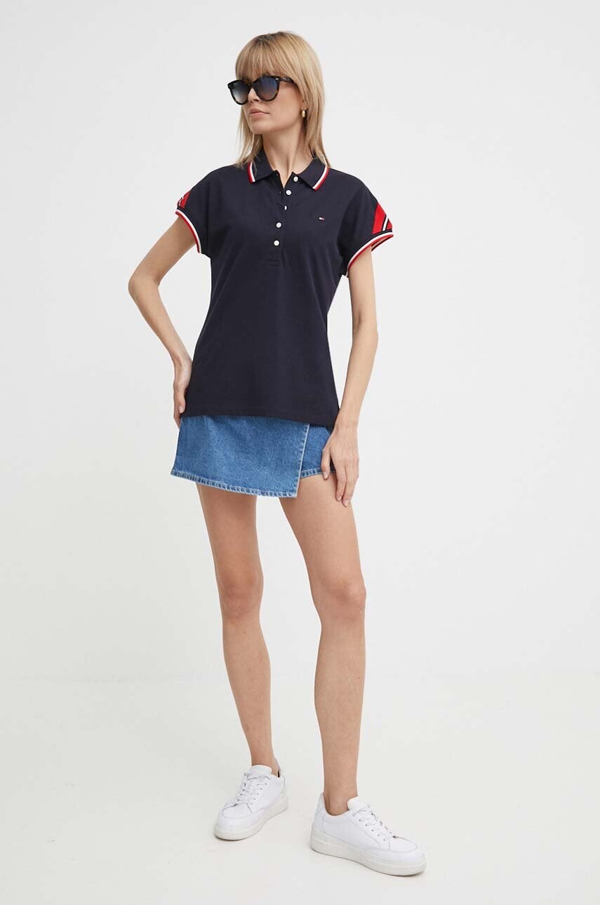 Поло Tommy Hilfiger жіночий колір синій