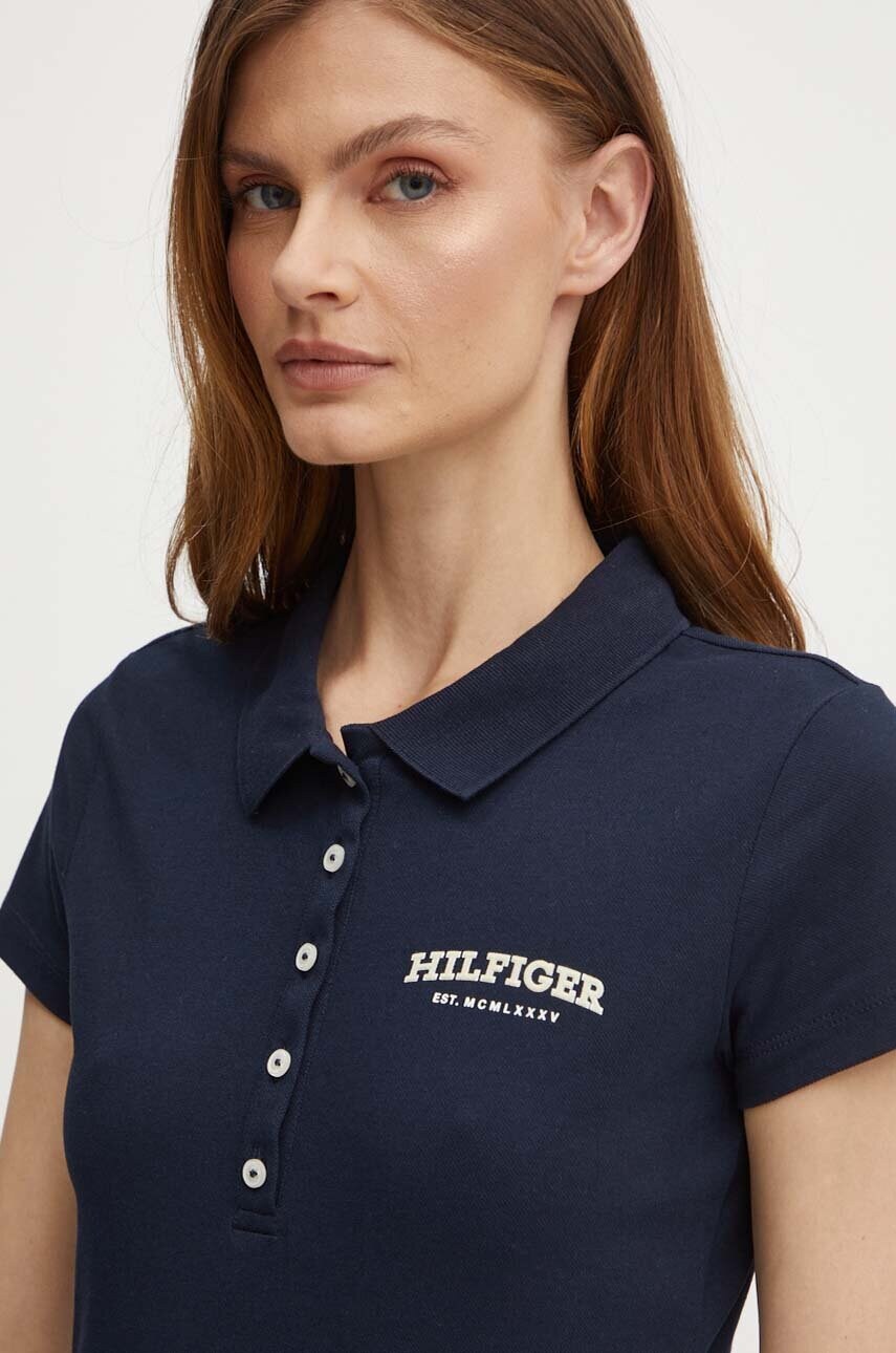 Поло Tommy Hilfiger жіноче колір синій WW0WW41895