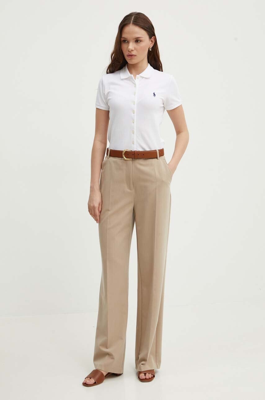 Поло Polo Ralph Lauren жіноче колір білий 211939272