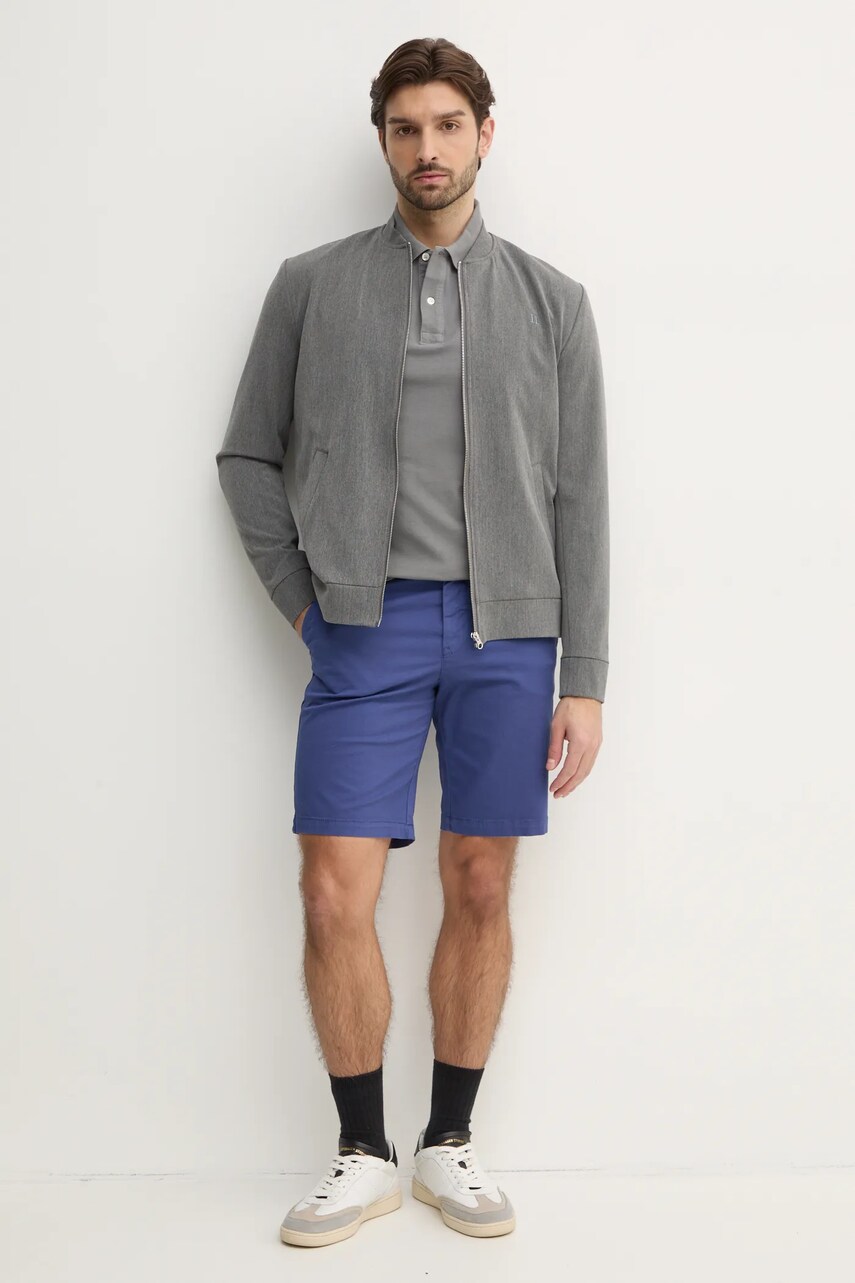 Бавовняне поло United Colors of Benetton колір рожевий однотонне 3089J3179