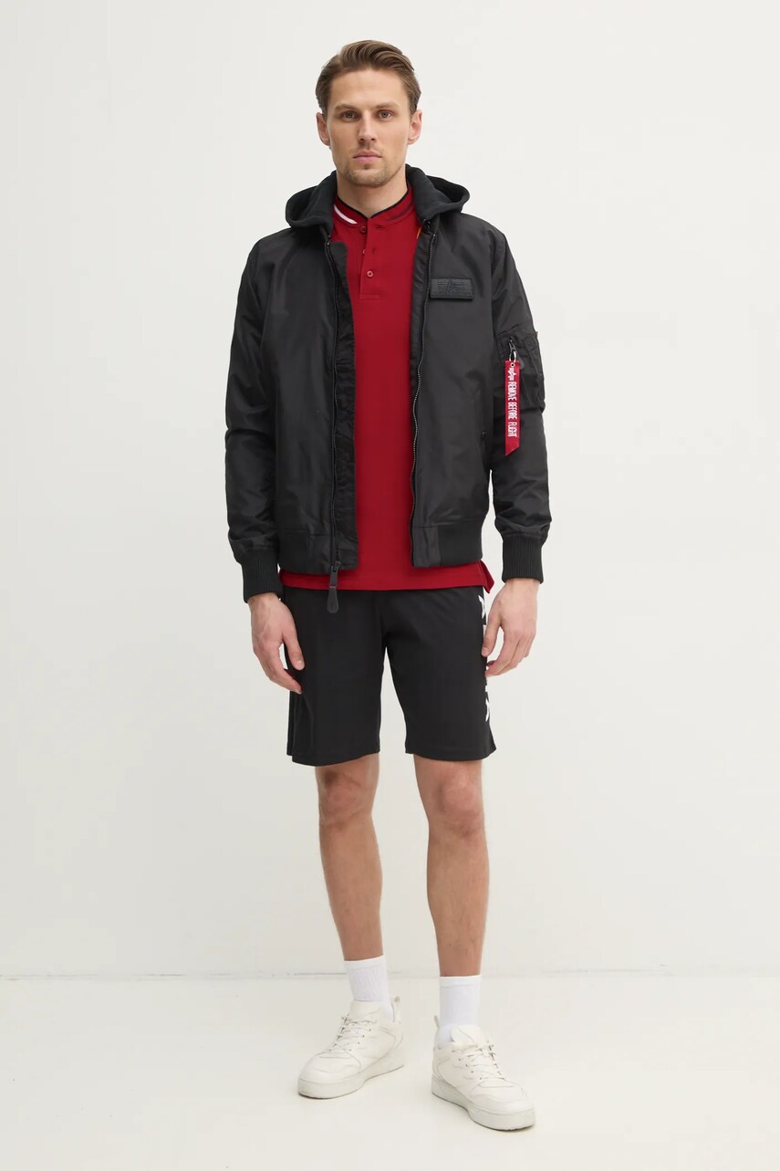 Поло Tommy Hilfiger чоловічий колір червоний однотонний
