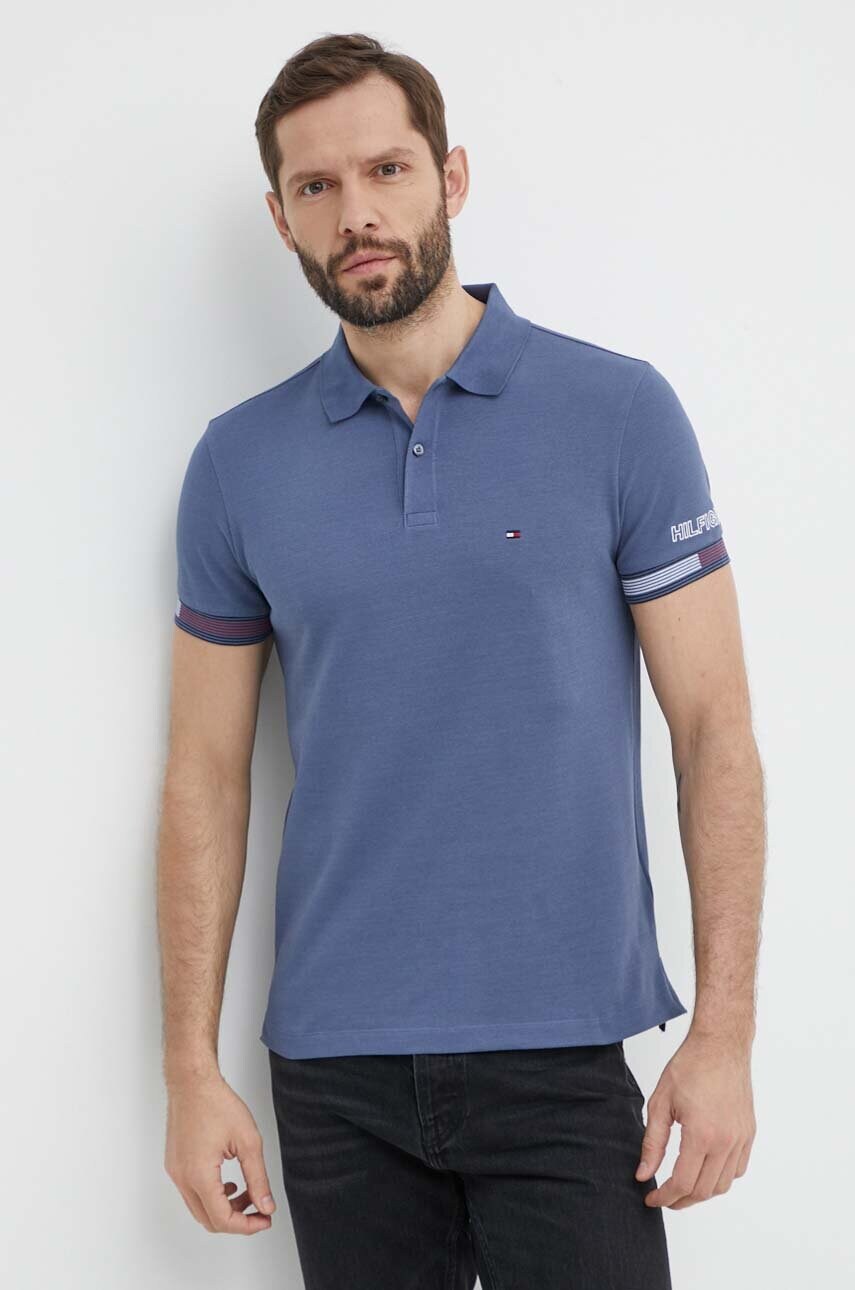 Поло Tommy Hilfiger чоловіче однотонне MW0MW34780
