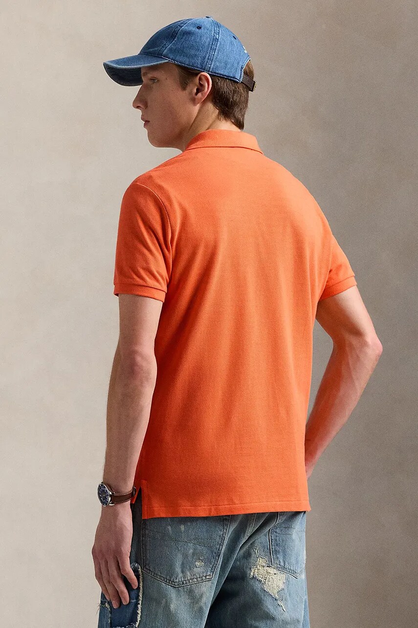 Бавовняне поло Polo Ralph Lauren однотонне 710680784