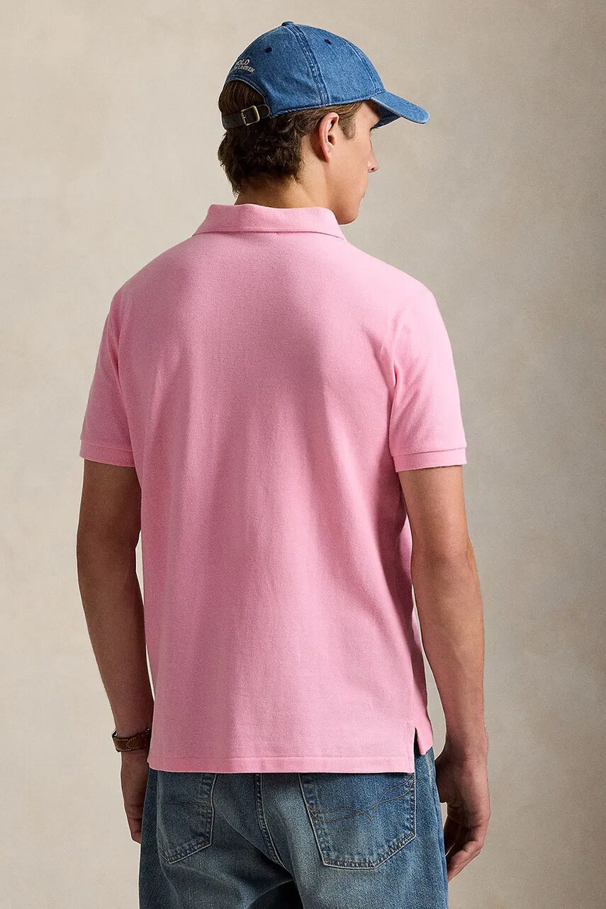 Бавовняне поло Polo Ralph Lauren однотонне 710680784
