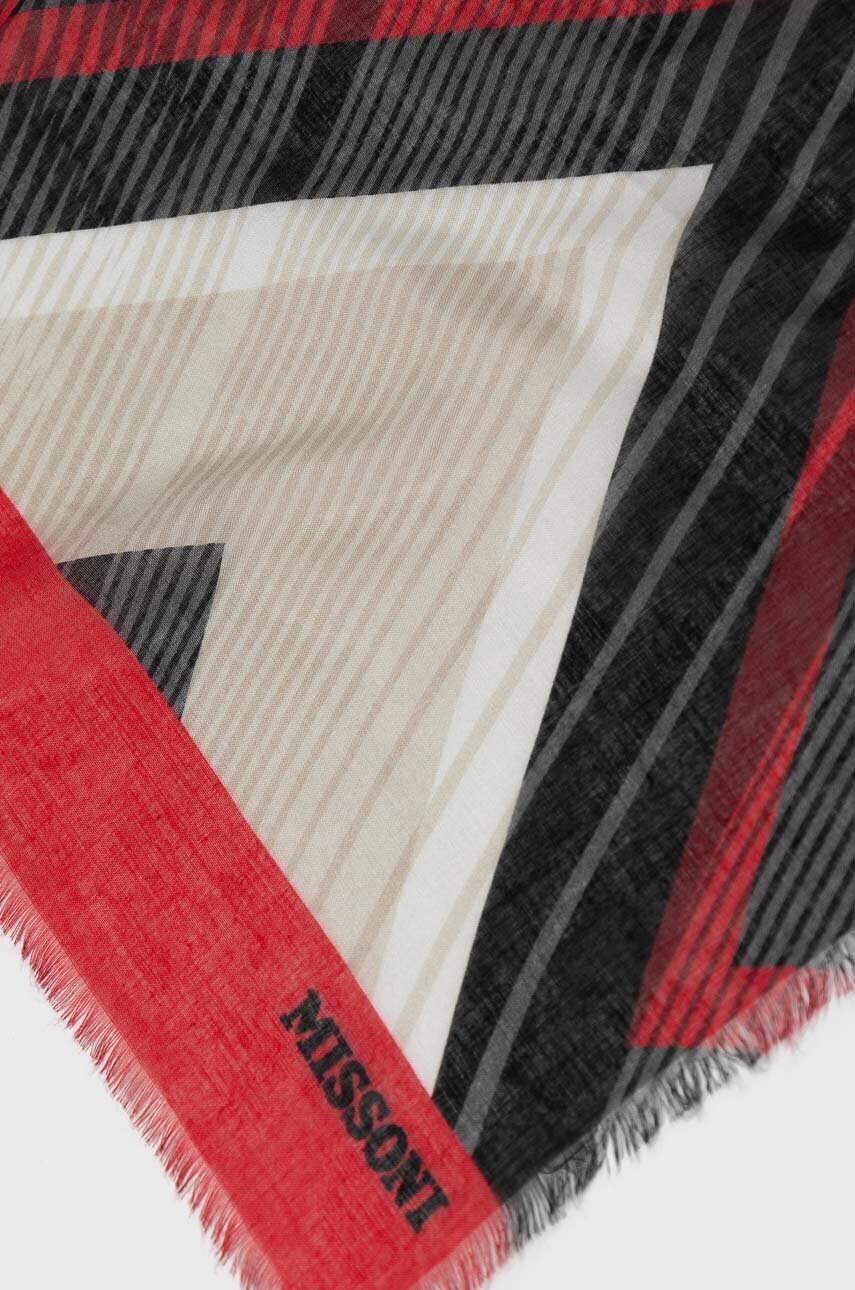 Шарф з домішкою шовку Missoni візерунок