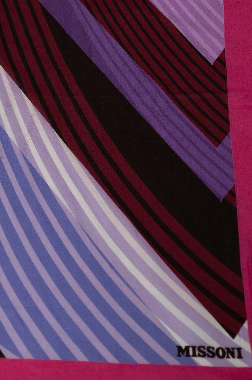 Хустка Missoni жіноча колір фіолетовий візерунок