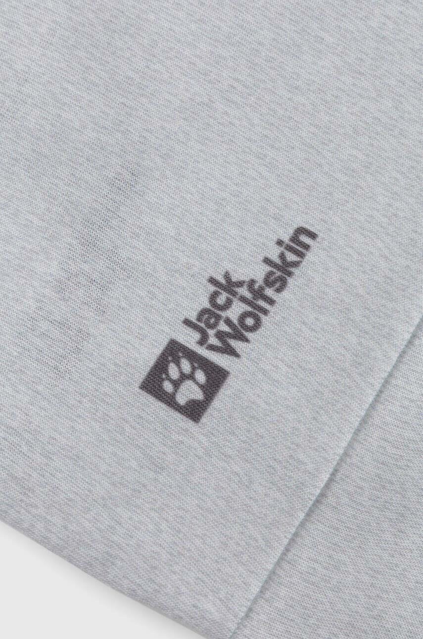 Снуд Jack Wolfskin Basic колір сірий однотонний