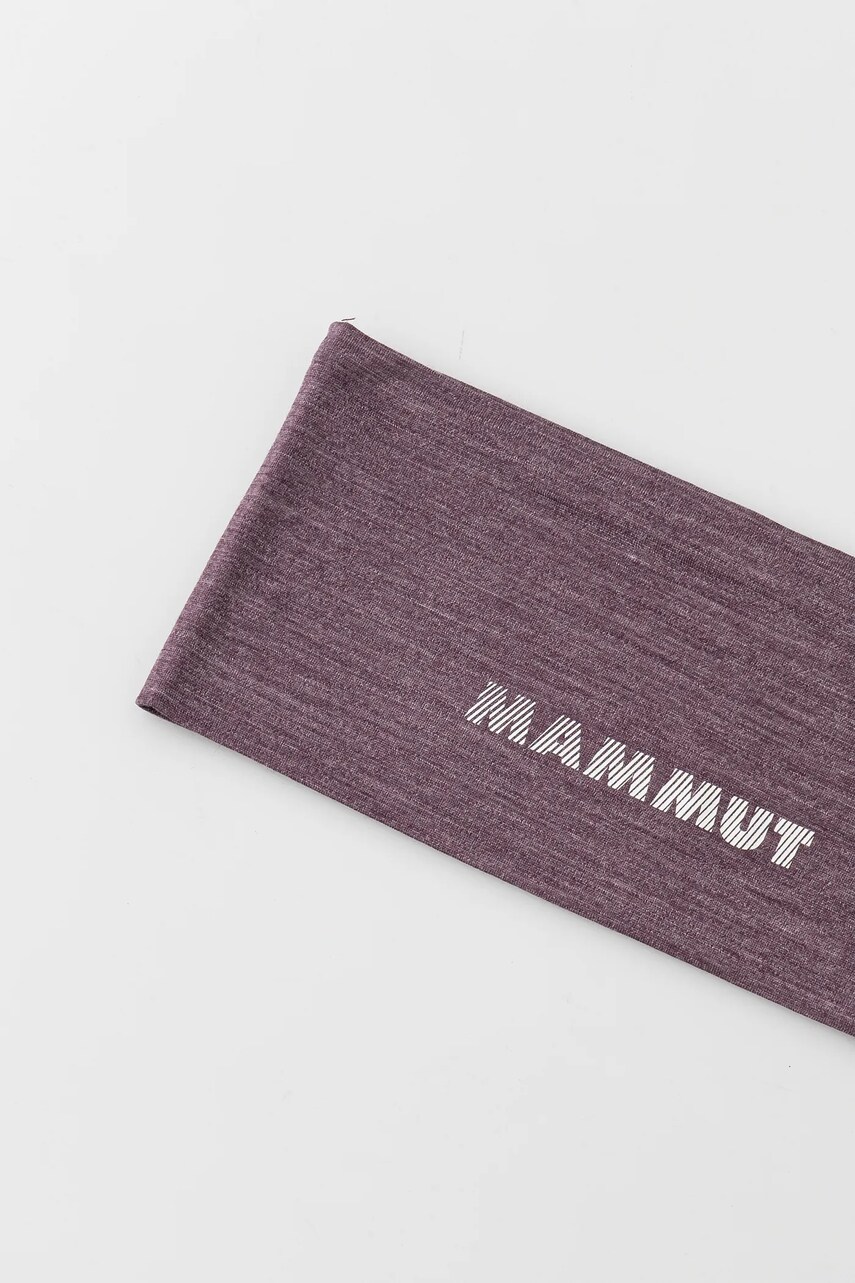Пов'язка на голову Mammut Tree Wool колір чорний 1191.01930