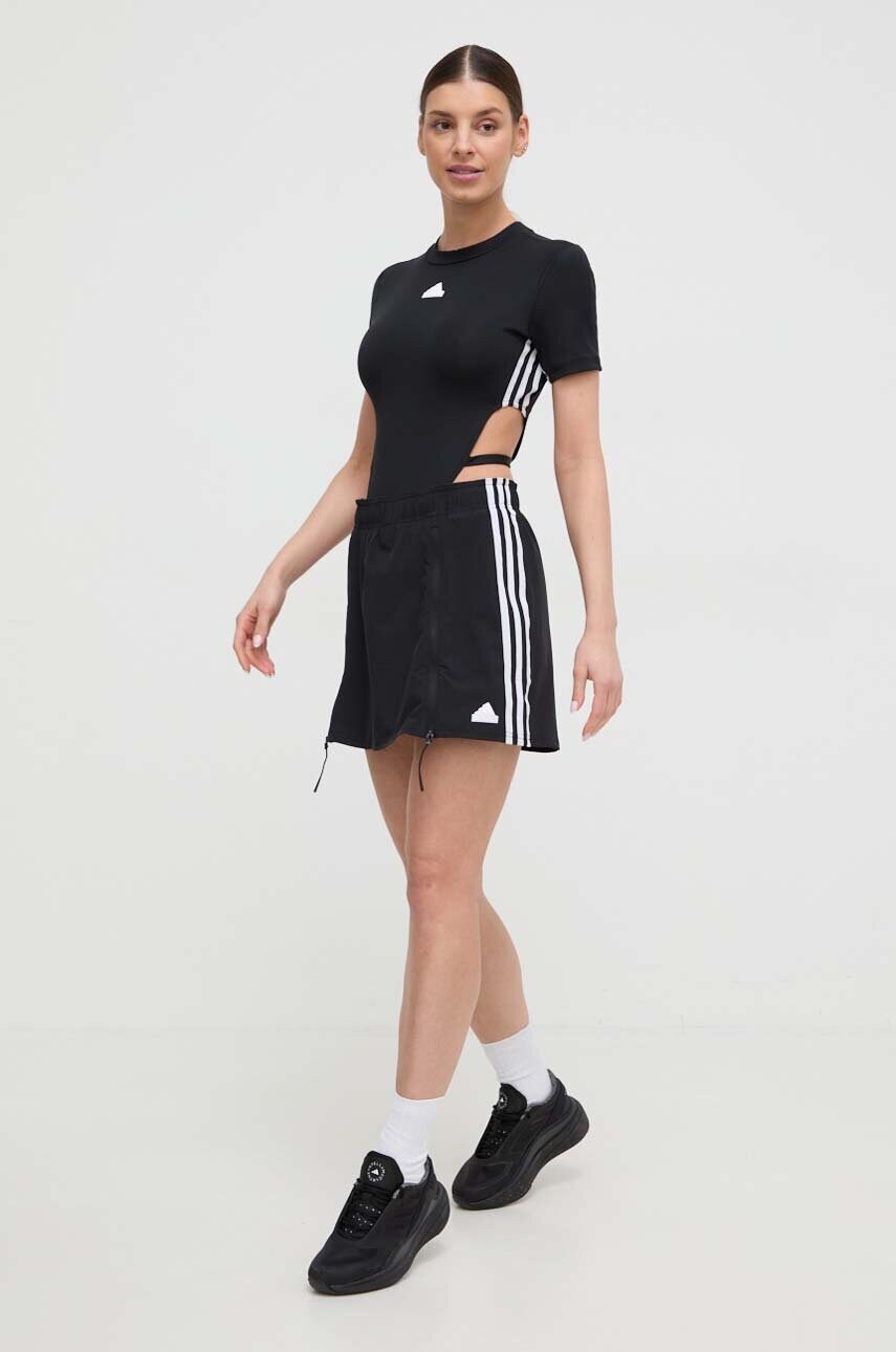 Спідниця adidas колір чорний mini пряма