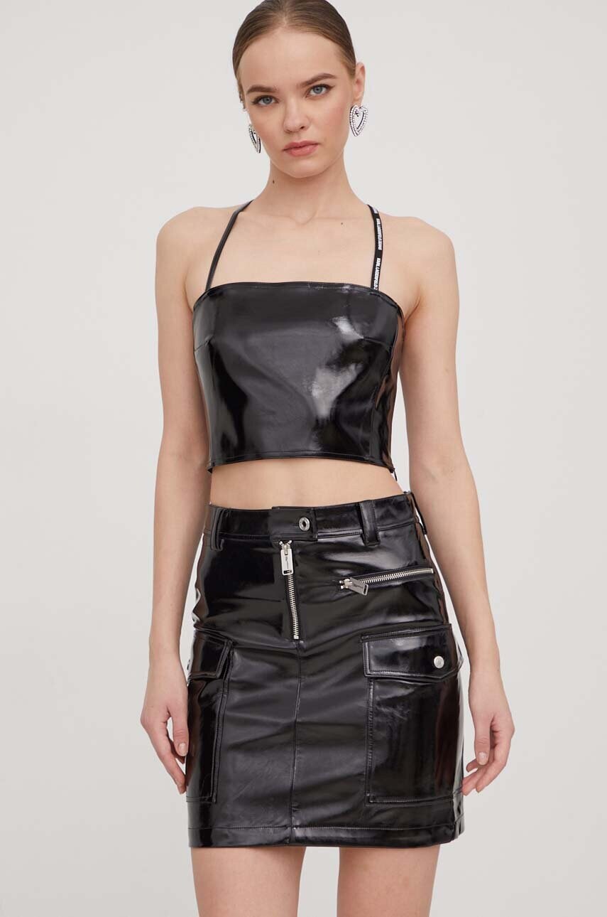 Спідниця Karl Lagerfeld Jeans колір чорний mini олівець