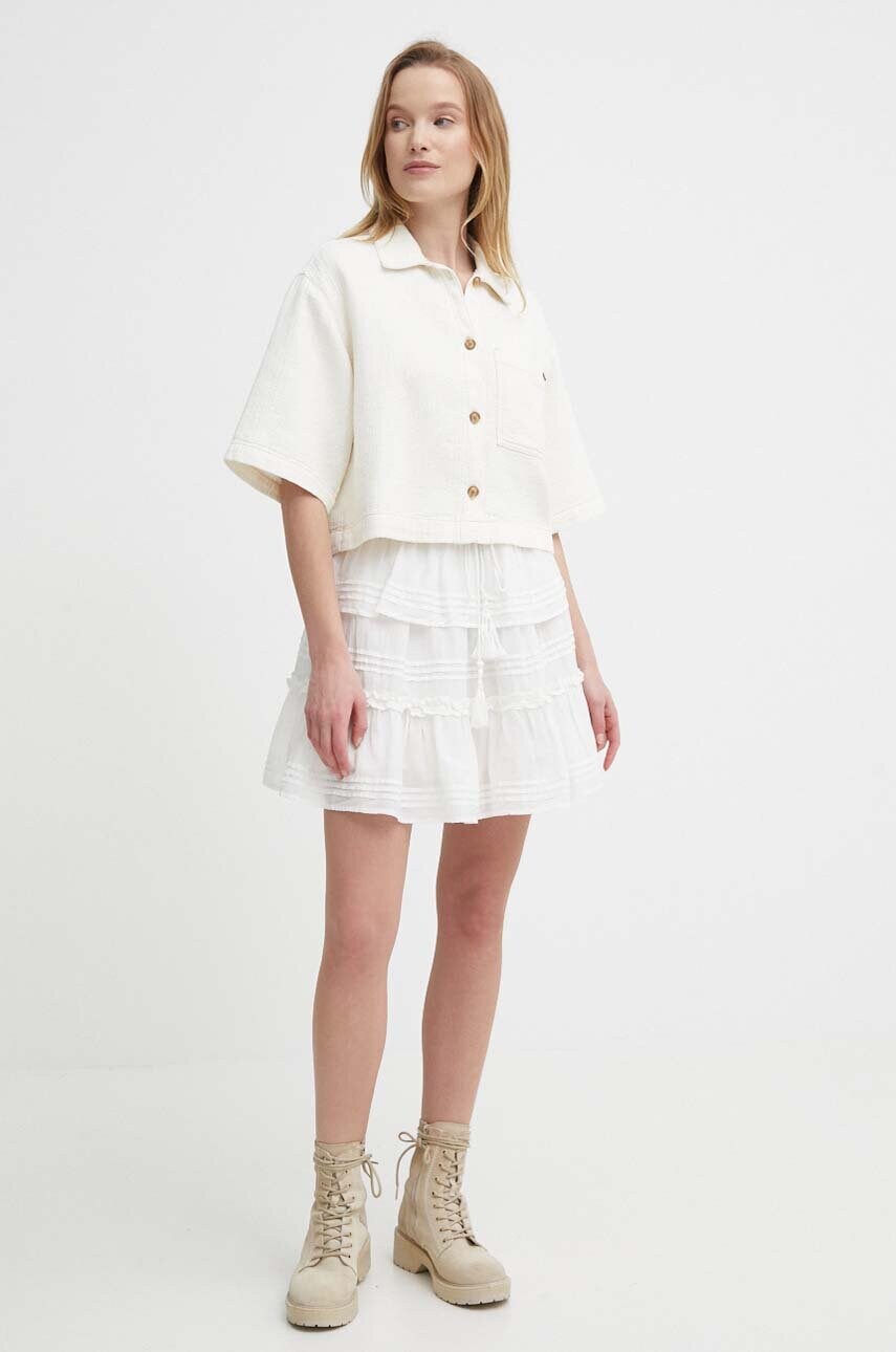 Спідниця Pepe Jeans DAELYN колір білий mini розкльошена PL901108