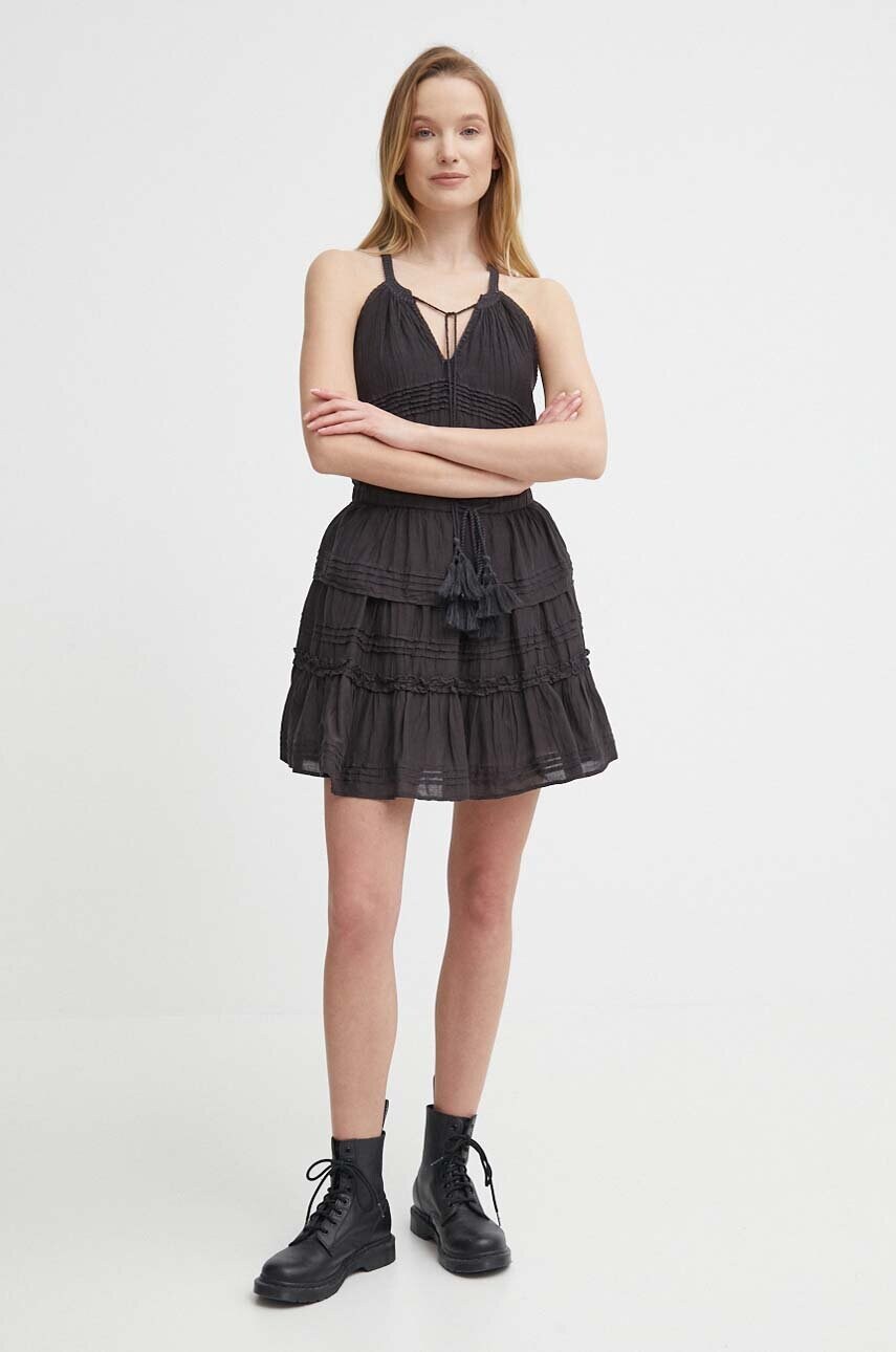 Спідниця Pepe Jeans DAELYN колір сірий mini розкльошена PL901108
