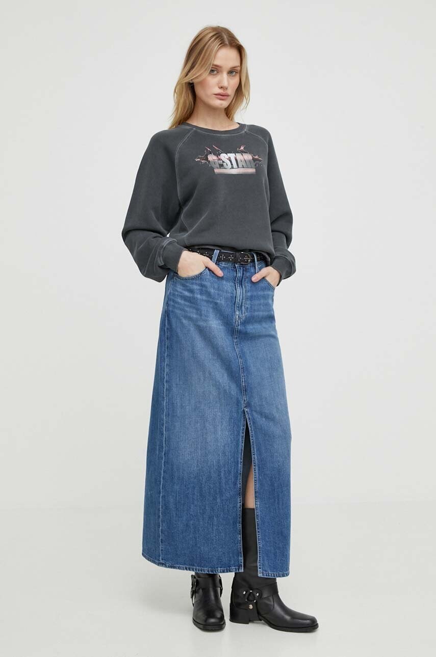 Джинсова спідниця G-Star Raw maxi пряма