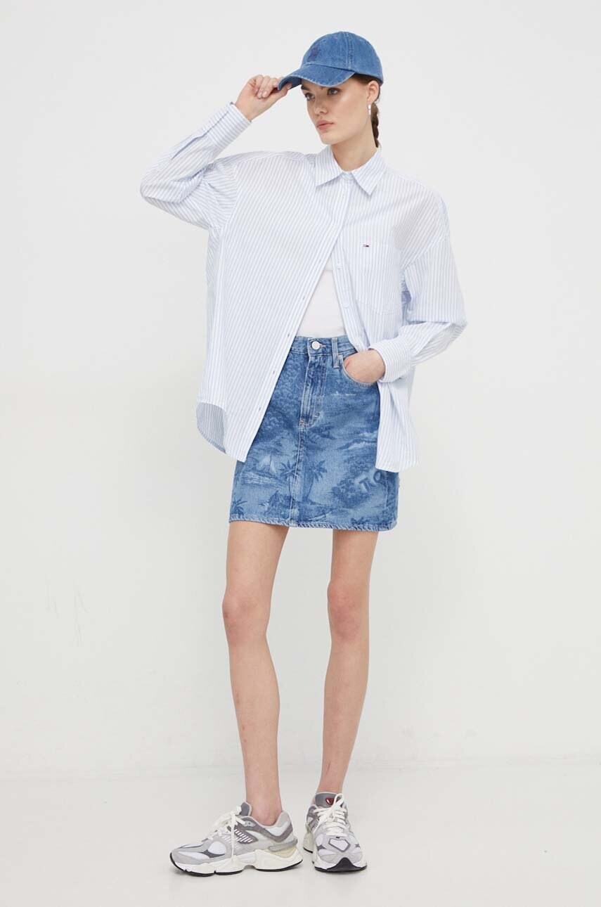 Джинсова спідниця Tommy Jeans mini пряма