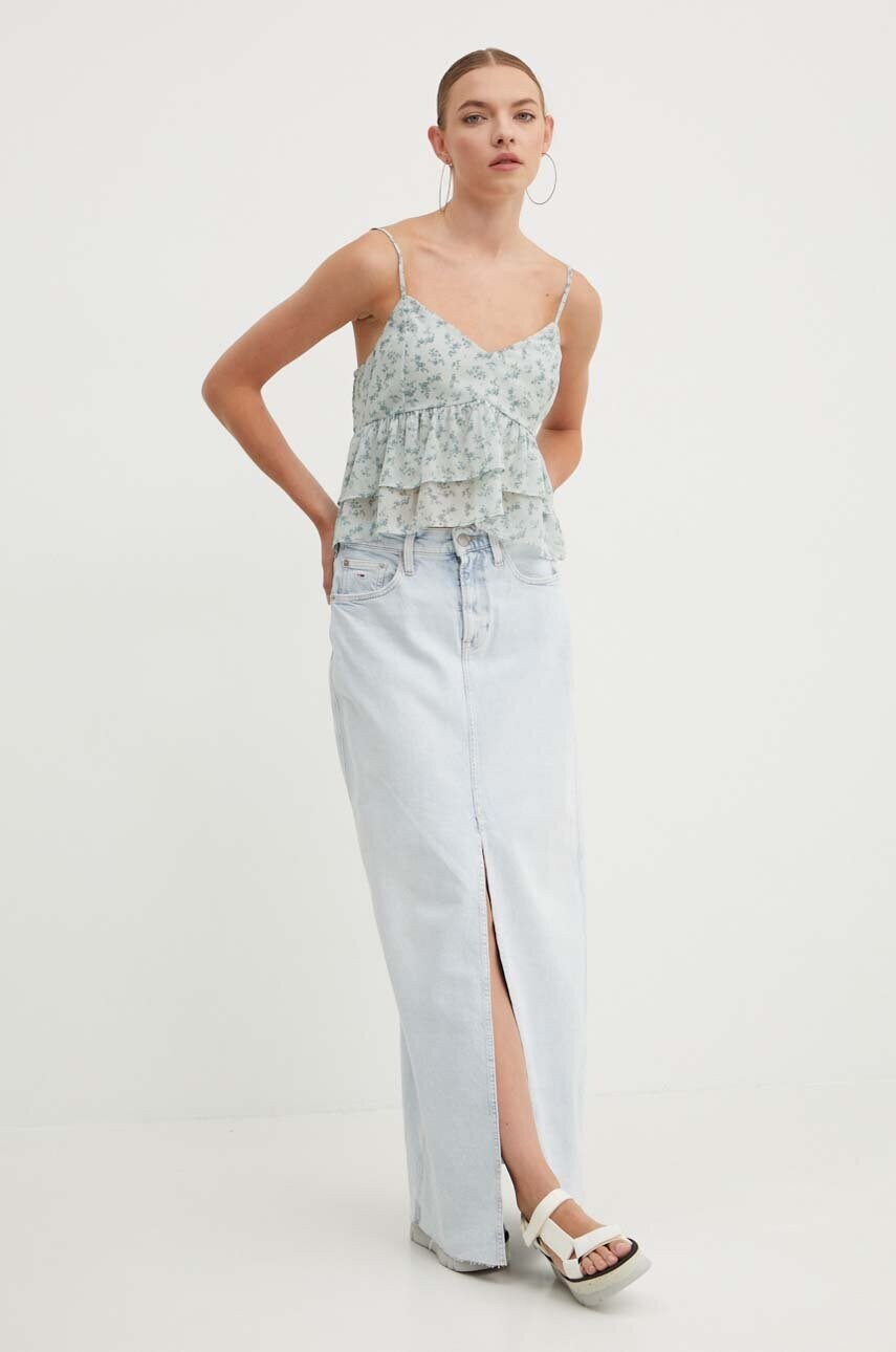 Джинсова спідниця Tommy Jeans maxi пряма DW0DW17672