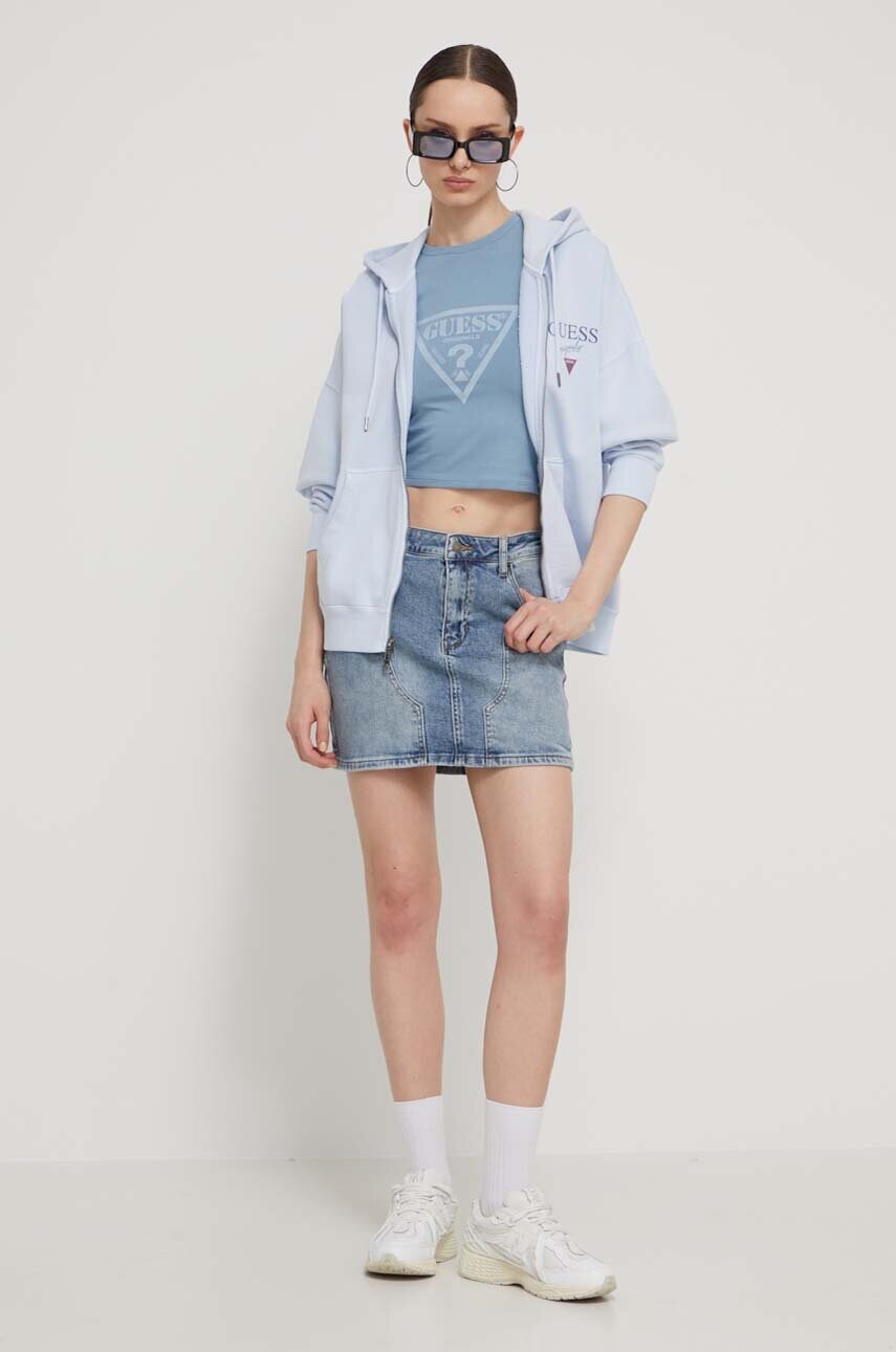 Джинсова спідниця Guess Originals mini олівець