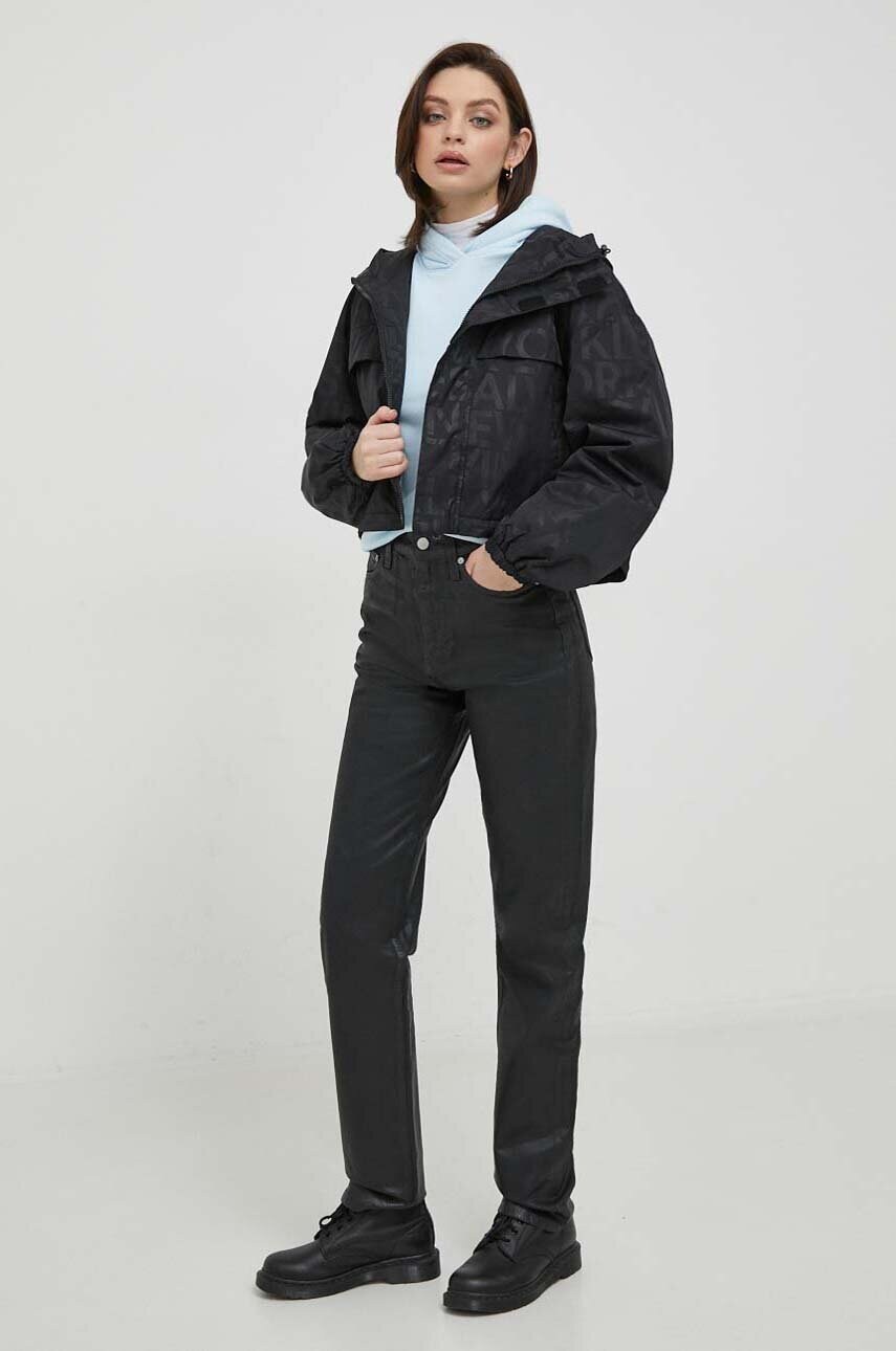 Купити Джинси Calvin Klein Jeans жіночі колір чорний – головне зображення